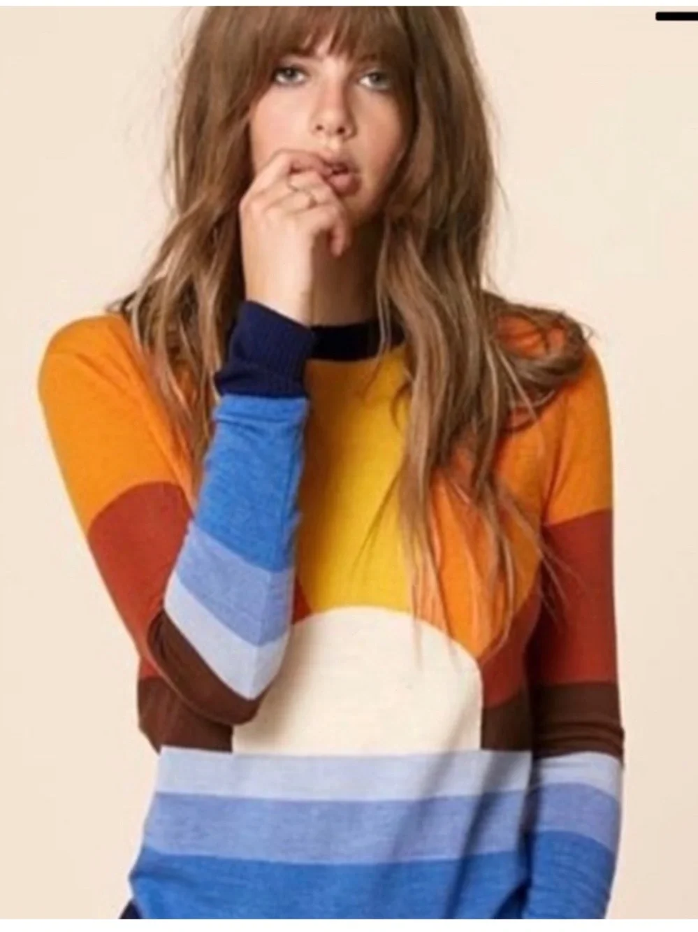 Stoned Immaculate California Dreaming Sun Sweater 100% Wool Size S